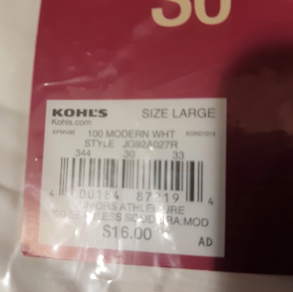 NWT Junior Girls Athleisure SO Seamless (tween/training bras) - Picture 3 of 5